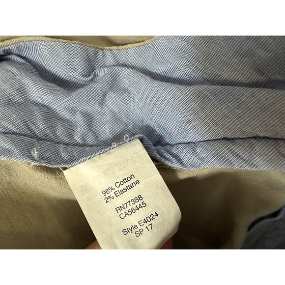 J Crew Driggs Flex Chino Pants Mens Size 32 x 32 Solid Beige Slim Leg Office - Picture 5 of 9